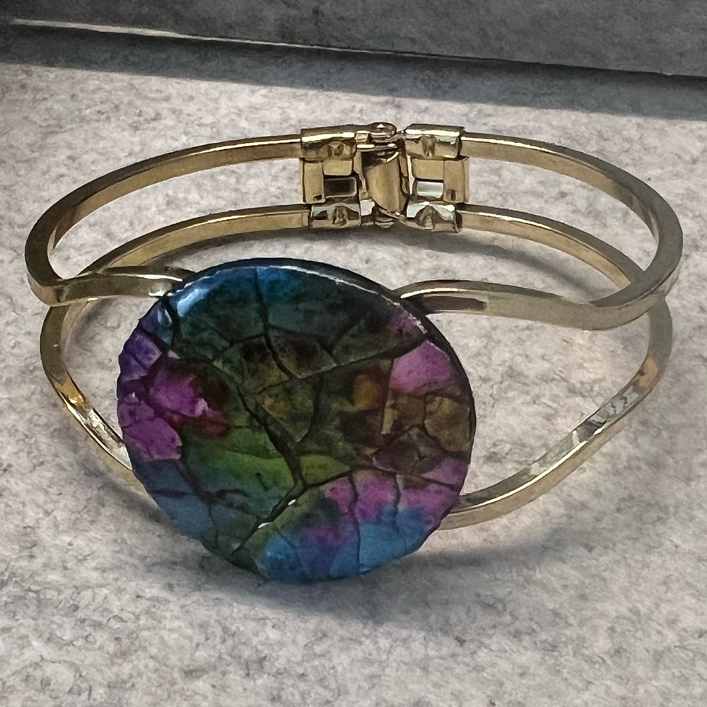 Multi Color Statement Bracelet - Picture 5 of 7